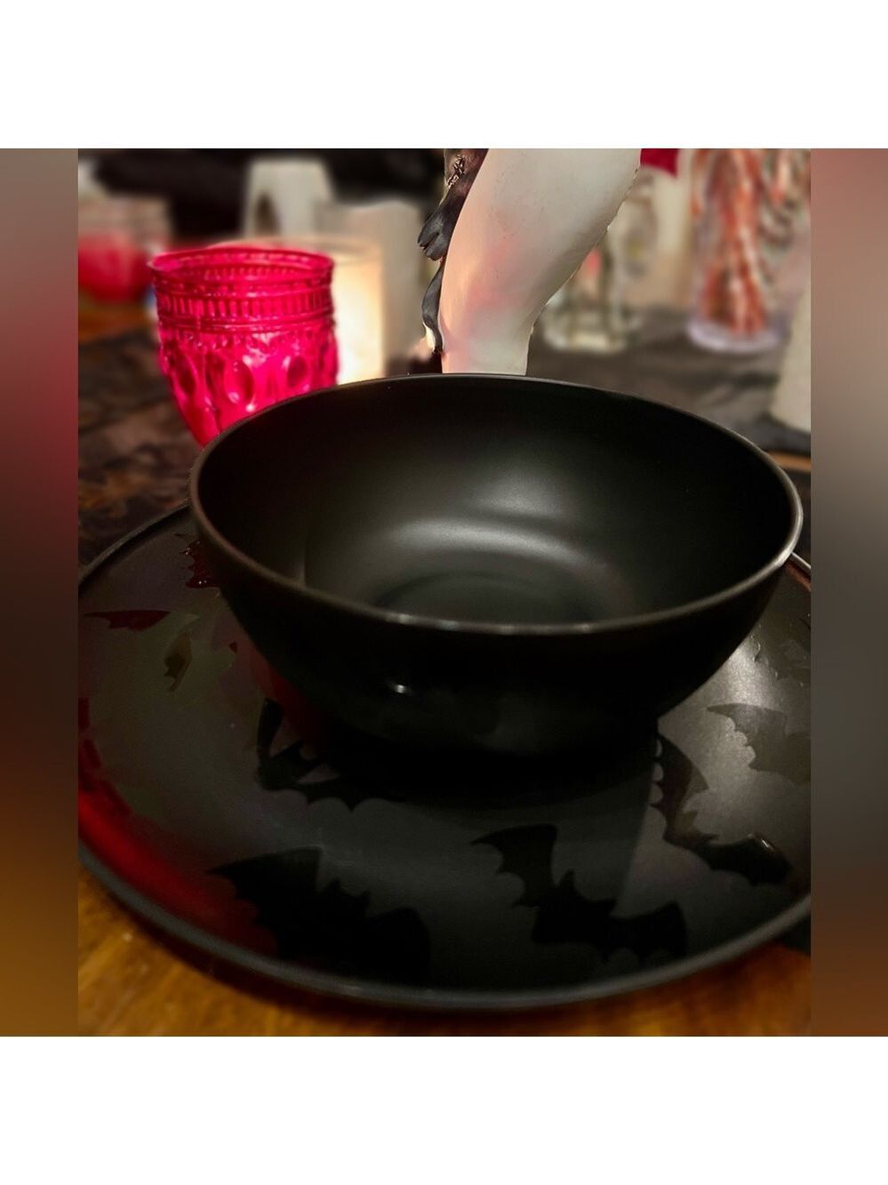 Mainstays Black Bat Dinnerware 3 Piece Set - Picture 3 of 16